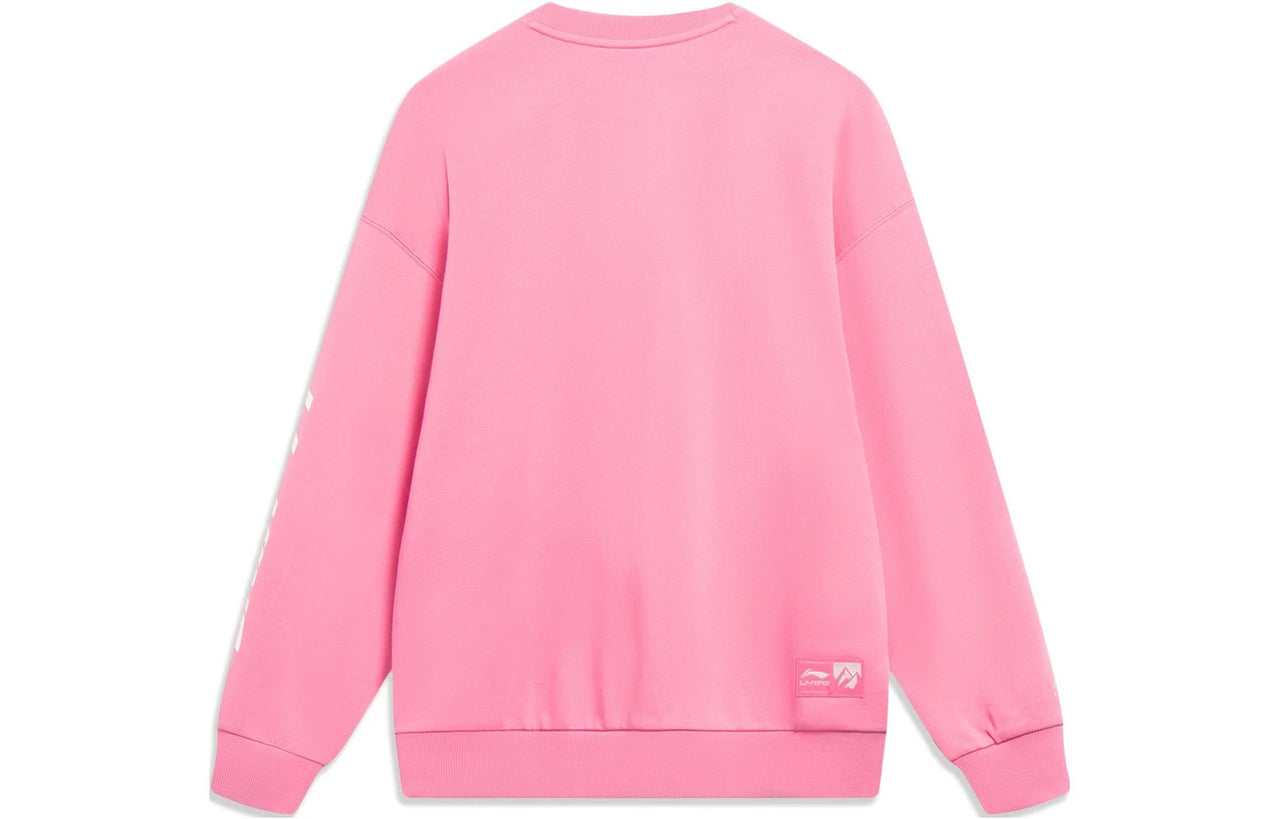 Li-Ning Embroidered Logo Sweatshirt 'Pink' AWDT605-7