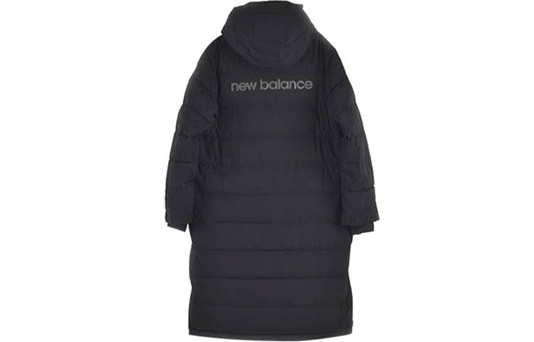 New Balance Casual Long Padding Jacket 'Black White' NP846111-BK