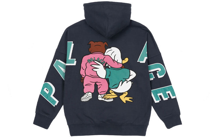 Palace SS22 Dog And Duck Drop Shoulder Hoodie 'Black' P22CS216