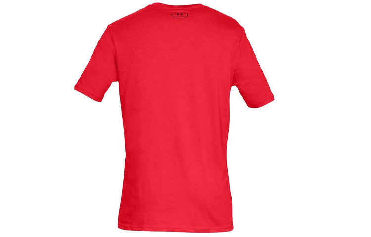 Men's Under Armour Sportstyle Training Sports Short Sleeve Red 1329590-600