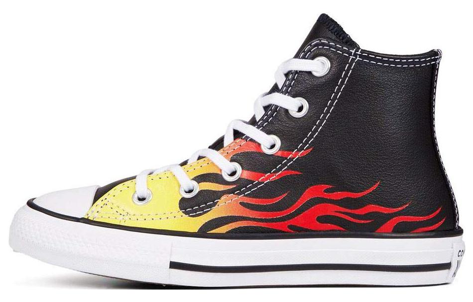Converse Chuck Taylor All Star Flame Nero Mod 'Black Red' 665864C