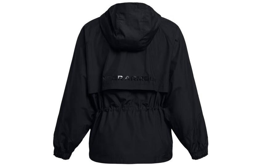 (WMNS) Under Armour Rush Woven Jacket 'Black' 1382726-001