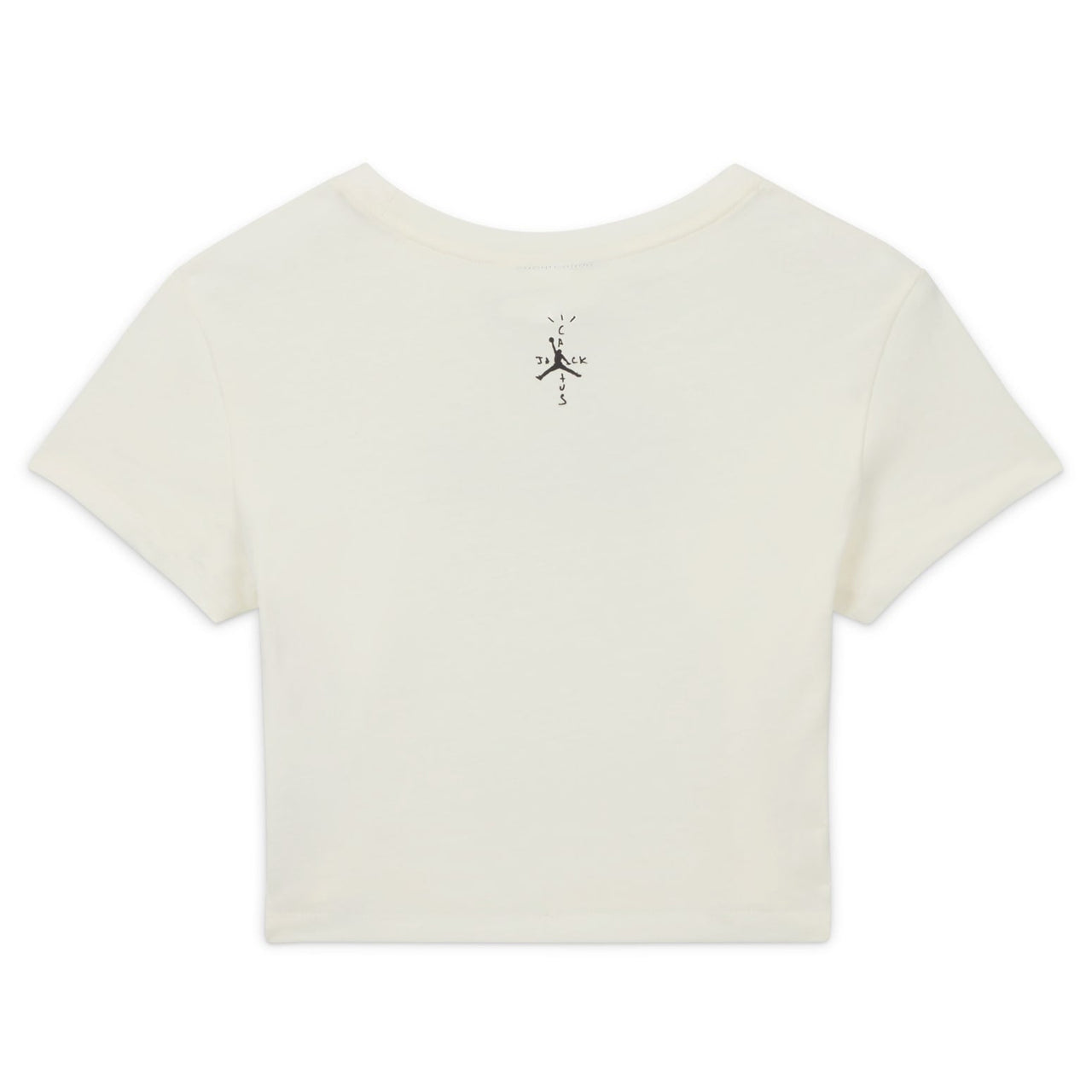 (WMNS) Air Jordan x Travis Scott Cropped T-Shirt 'Sail' FQ7805-133