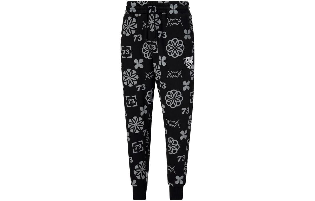 PUMA Booster Clyde Print Pants 'Black' 536494-01