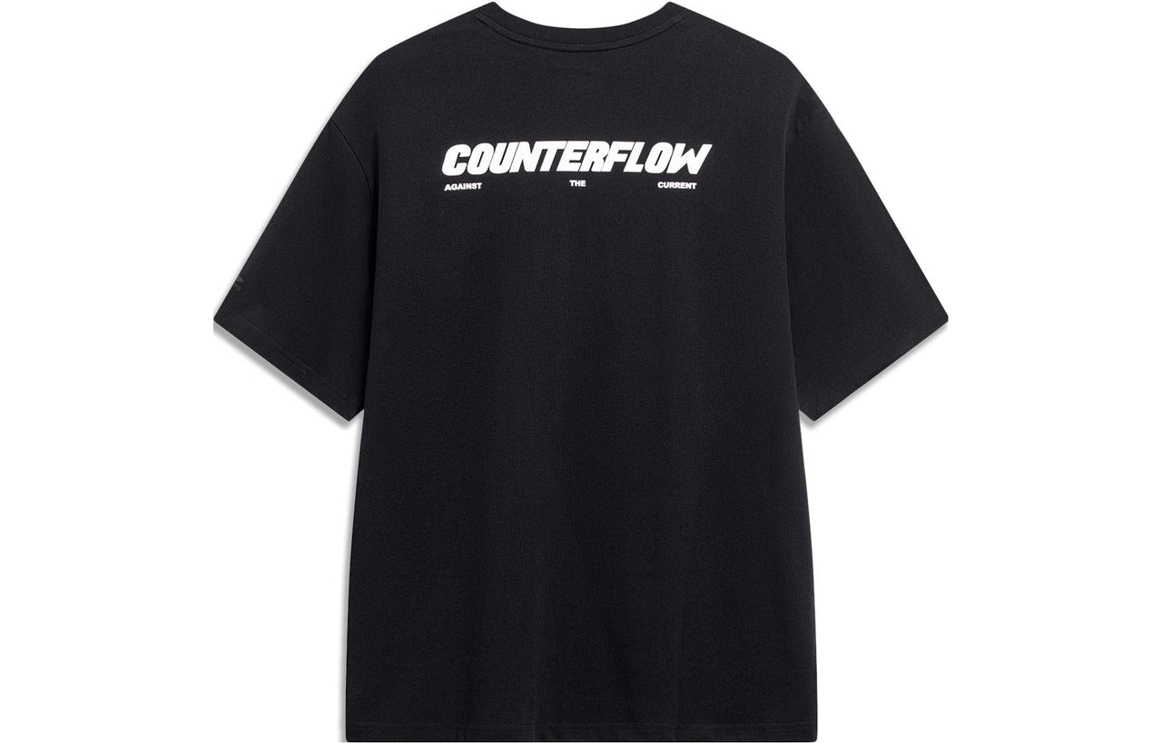 Li-Ning Counterflow Graphic T-shirt 'Black' AHST537-2