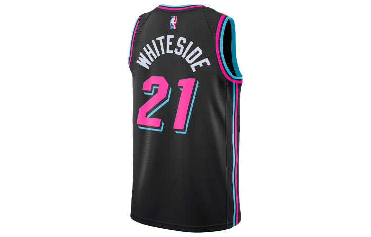 Nike NBA Casual Sports Training Basketball Vest SW Fan Edition 18-19 Season Miami Heat 21 Black AJ4622-011
