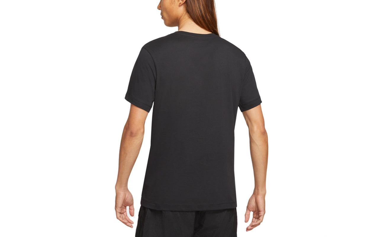 Nike Sportswear 3D Logo Printing Sports Round Neck Short Sleeve Black DJ1370-010