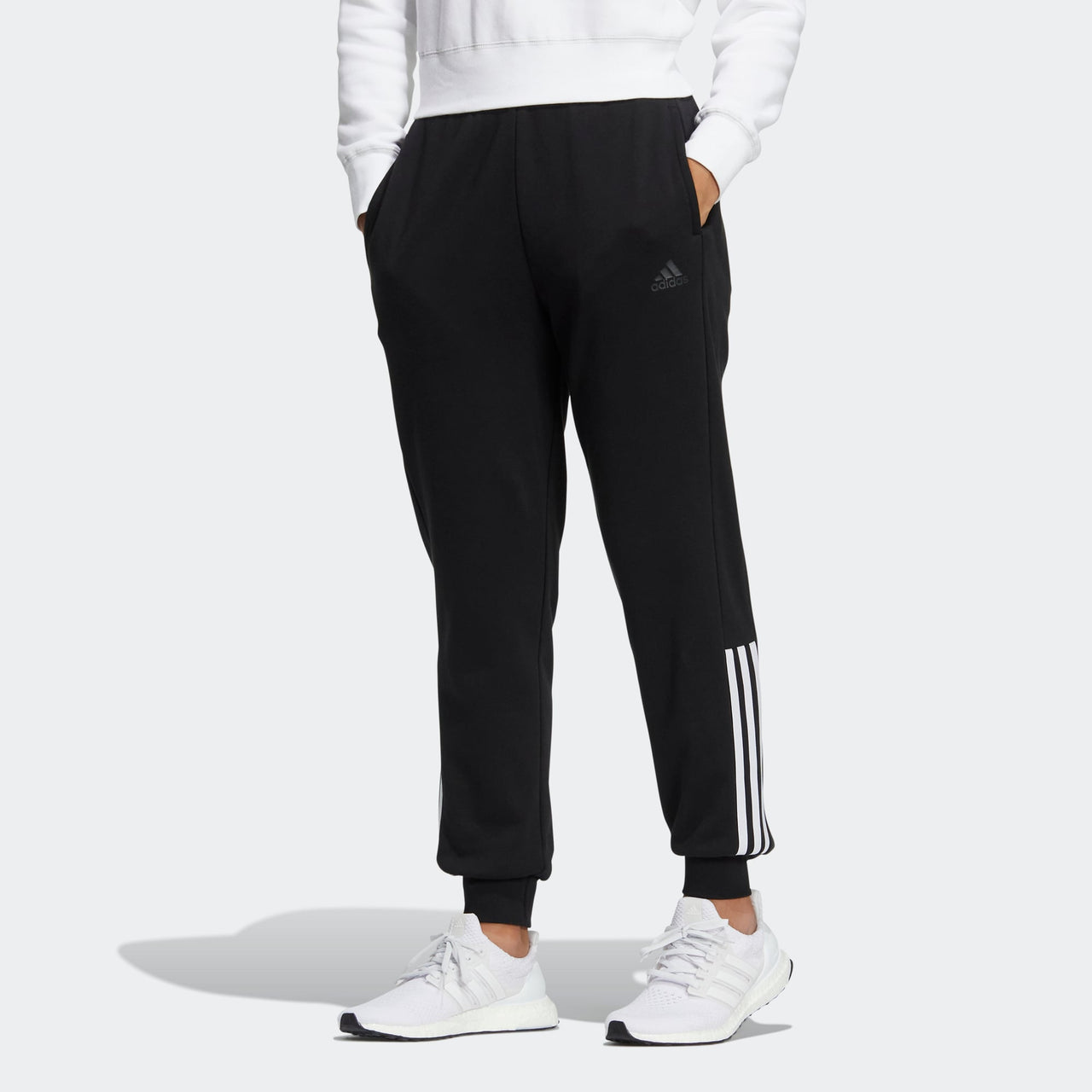 (WMNS) adidas Track Pants 'Black White' HM7060