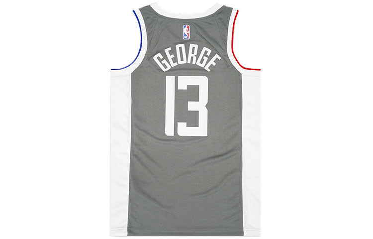 Nike NBA Basketball Sports Quick Dry Vest SW Fan Edition 20-21 Season Los Angeles Clippers Paul George No. 13 Gray CW6808-002