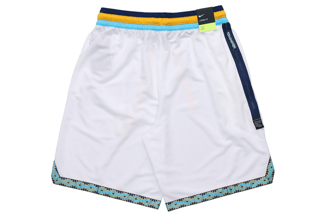 Nike DNA Contrast Color Stitching Basketball Sports Shorts White BV9447-101