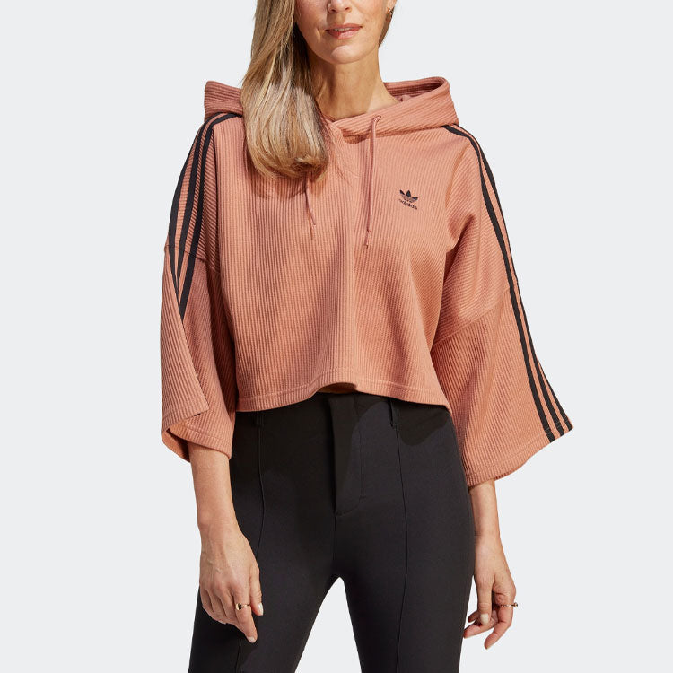 (WMNS) adidas Adicolor Cropped Hoodie 'Pink' IC5459