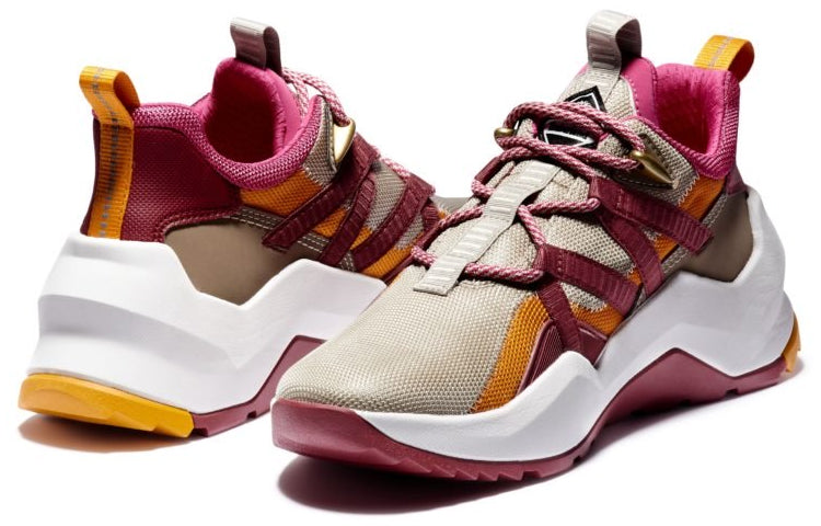 (WMNS) Timberland Madbury Mixed-Media 'Red Gray Yellow' A42TP929