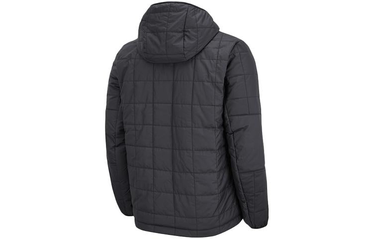 Men's Nike Synthetic-fill Fleece-lined Logo Hooded Long Sleeves Jacket Black DJ0434-010