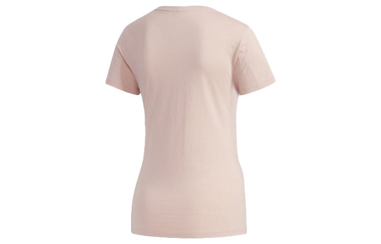 (WMNS) adidas neo Round Neck Sports Short Sleeve Pink FP7875