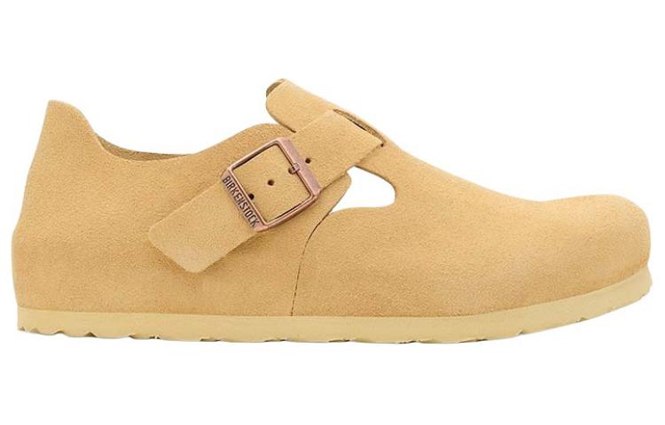 Birkenstock London Suede Leather Narrow Fit Shoes 'Latte Cream' 1027600