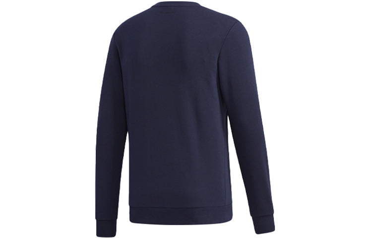 adidas neo M Fav Sw Printing Athleisure Casual Sports Round Neck Pullover Blue GP5887