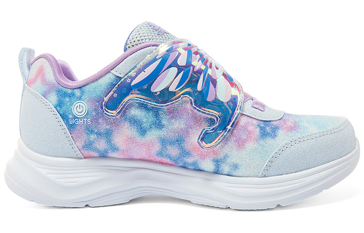 (GS) Skechers Glimmer Kicks-Fairy Chaser Lighted Sneakers 'Blue Multi' 303260L-LBLV