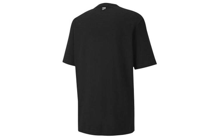 PUMA Downtown Classical Logo Short Sleeve TEE Black 597348-01