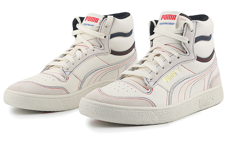 PUMA Ralph Sampson Mid Panorama 'Creamwhite Black Red' 375871-01