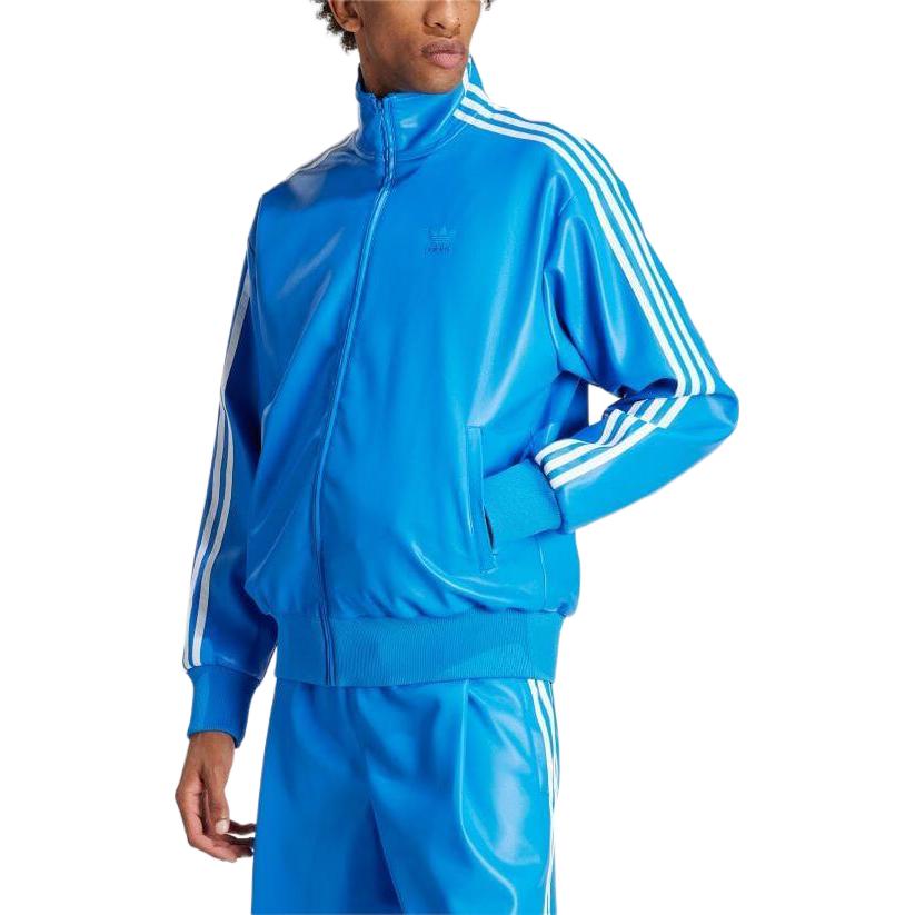 adidas Firebird Adicolor Three Stripes Synthetic Fabric Loose Jacket Asia Sizing 'Blue' IZ4035