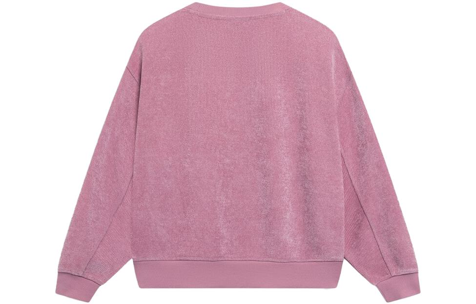 (WMNS) Li-Ning Small Logo Sweatshirt 'Pink' AWDT026-8