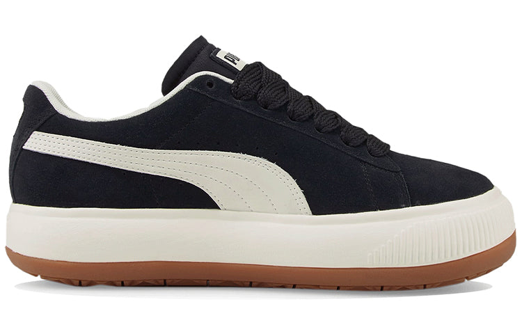 (WMNS) PUMA Suede Mayu Up Sneakers Black/White 381650-05