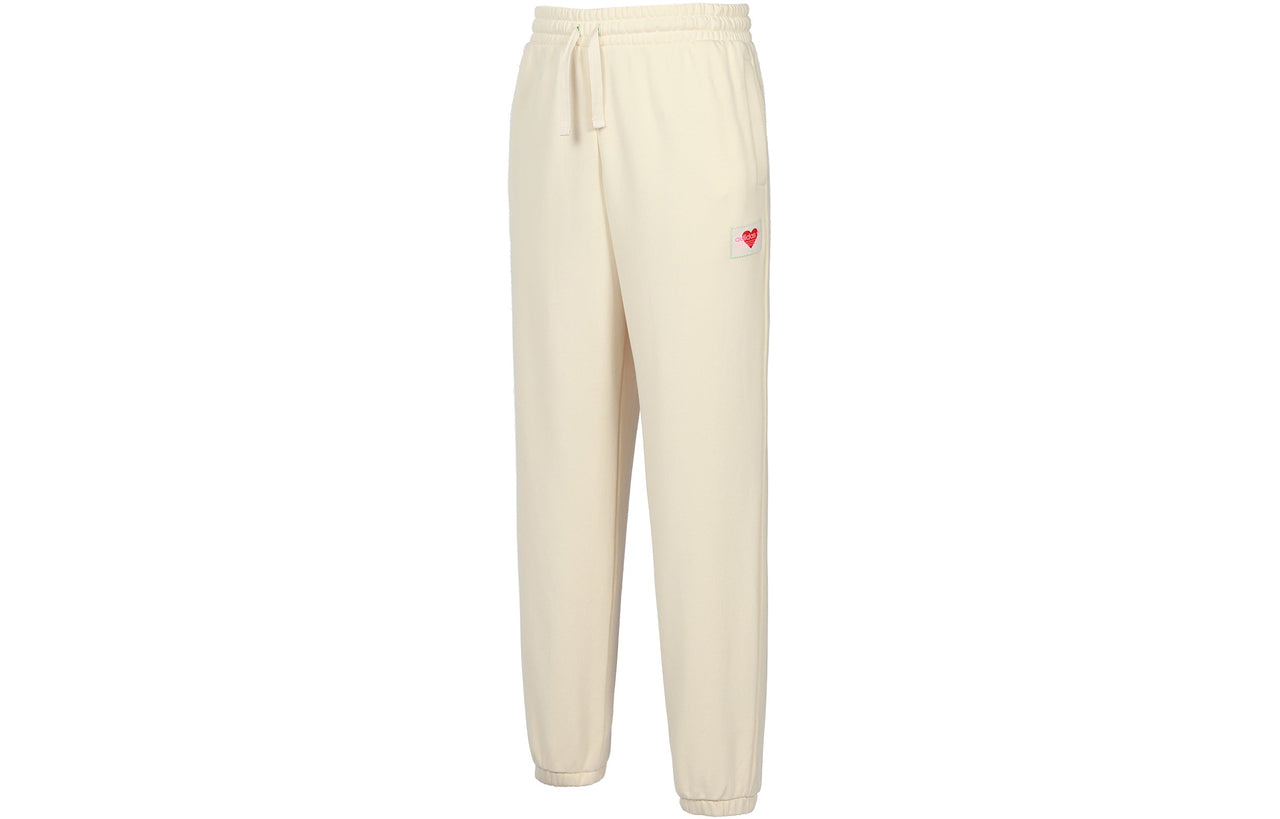 adidas originals Elastic Waistband Casual Bundle Feet Sports Pants/Trousers/Joggers Creamy White HI6010