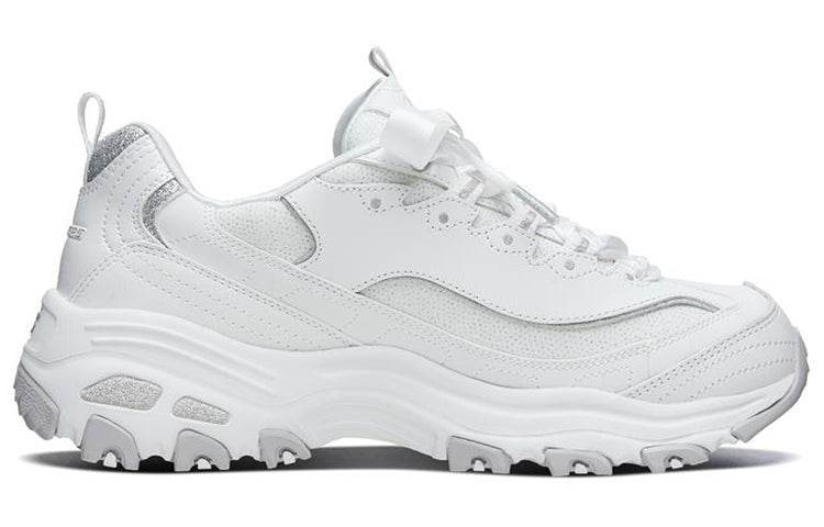 (WMNS) Skechers D'Lites 1.0 low Dad Shoes GS White 66666252-WHT