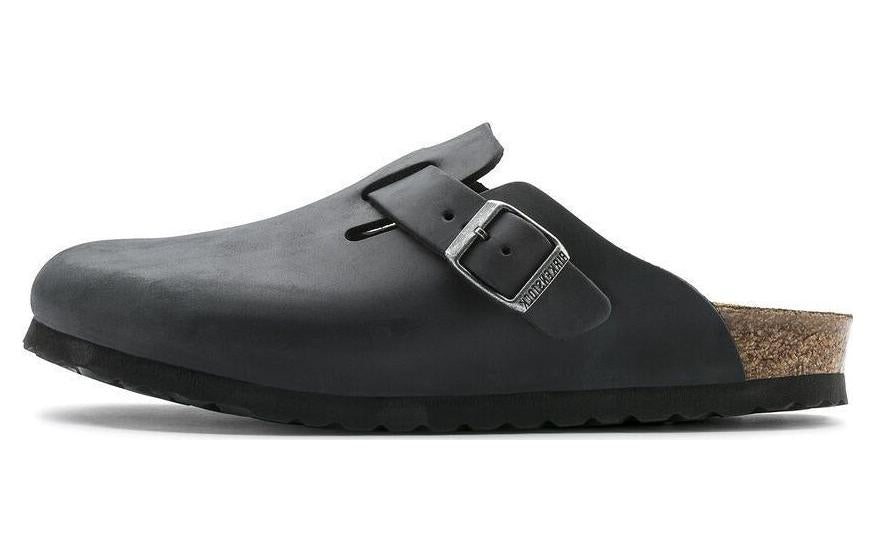 Birkenstock Boston Regular 'Oiled Leather Black' 0059461