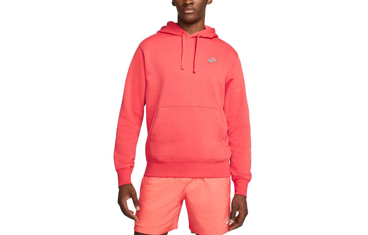 Men's Nike Sportswear Keep It Clean Casual Sports Pullover Orange DM2200-605