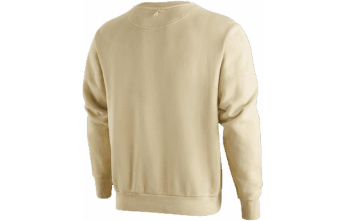 Men's Nike NAI-KE Cha Nai-Ke Cha Series Solid Color Round Neck Pullover Sports Team Gold DV5252-783