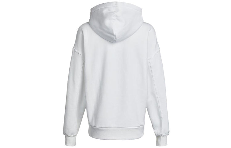 Converse Classic Logo Athleisure Casual Sports Fleece Lined Hoodie White 10021657-A02