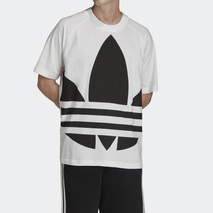 adidas originals Big Trefoil Boxy Tee Large Logo Printing Short Sleeve White FM9903