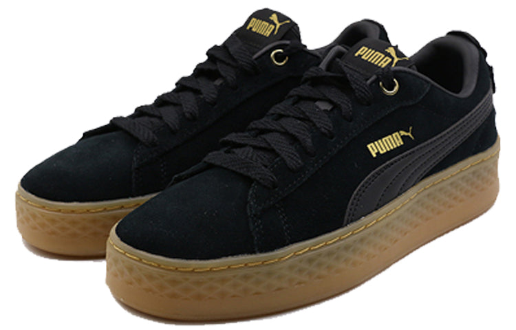 (WMNS) PUMA Suede Platform Elemental Steel Grey 'Black Gold' 366928-01
