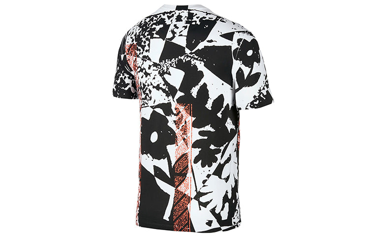 Nike Sportswear Splash Ink Printing Casual Sports Round Neck Short Sleeve Multicolor Multi-color BQ0119-100