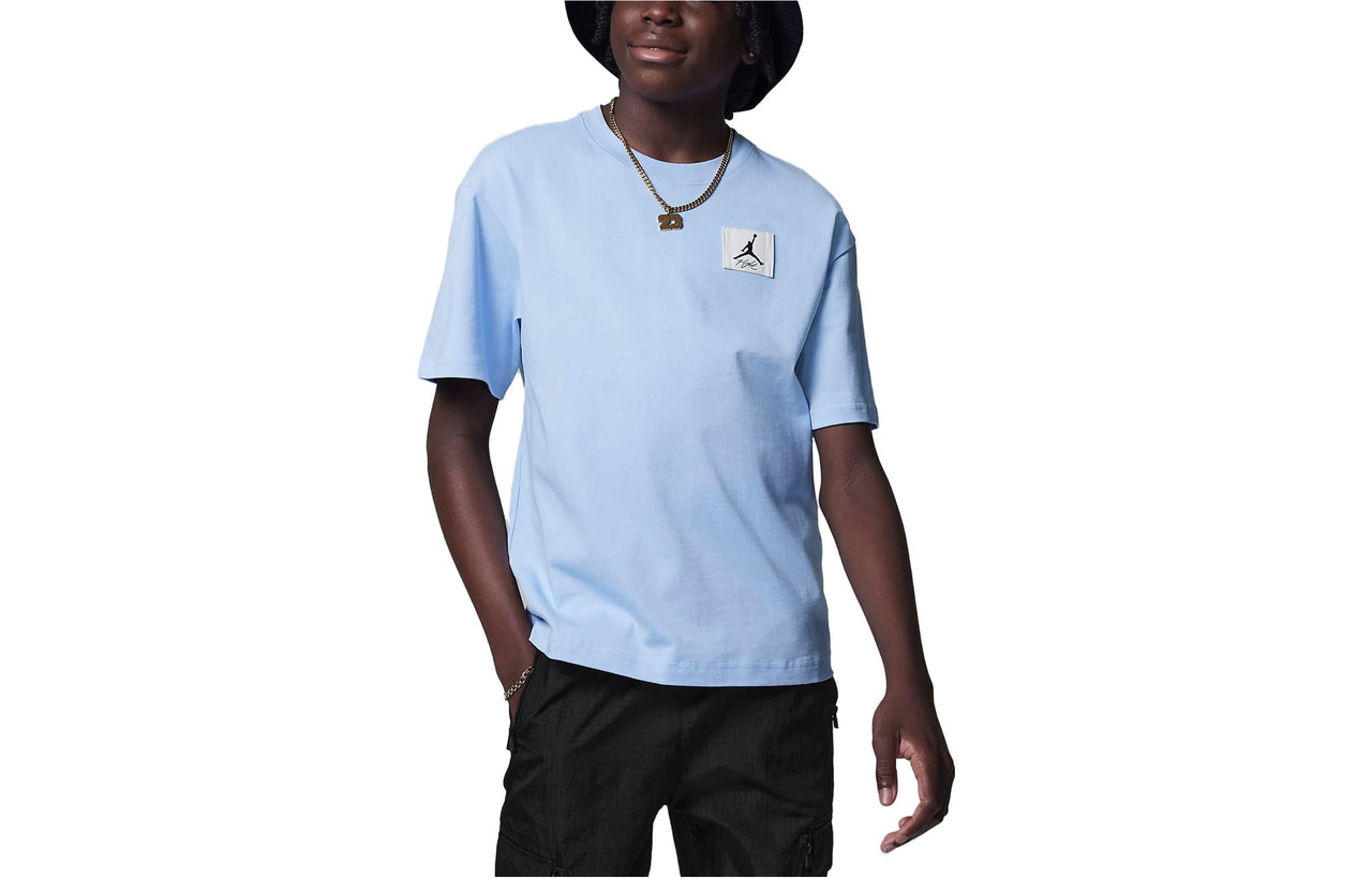 (GS) Air Jordan T-Shirt 'Blue' FQ0783-425