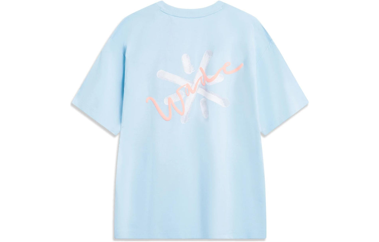 Li-Ning x Salventius Way Of Wade Graphic T-shirt 'Light Blue' AHST335-3