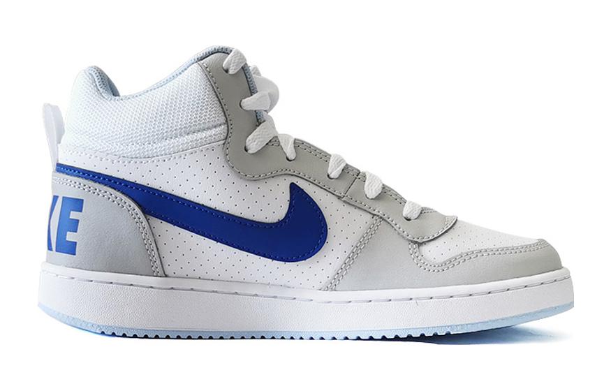 (GS) Nike Court Borough Mid 'White Blue' FB7177-141