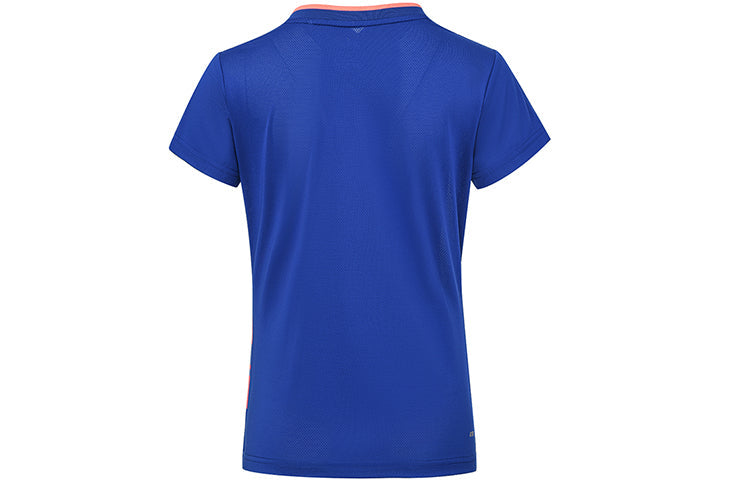 Li-Ning SS22 Table Tennis Series Casual Sports tournament Quick Dry Short Sleeve 'Blue' AAYS018-3