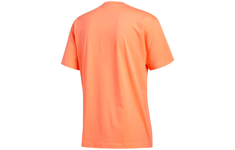 adidas originals Logo Printing Sports Round Neck Short Sleeve Orange FM1545