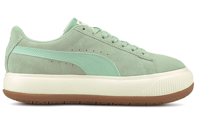 (WMNS) PUMA Suede Mayu Sneakers 'Green Cream White' 380686-07