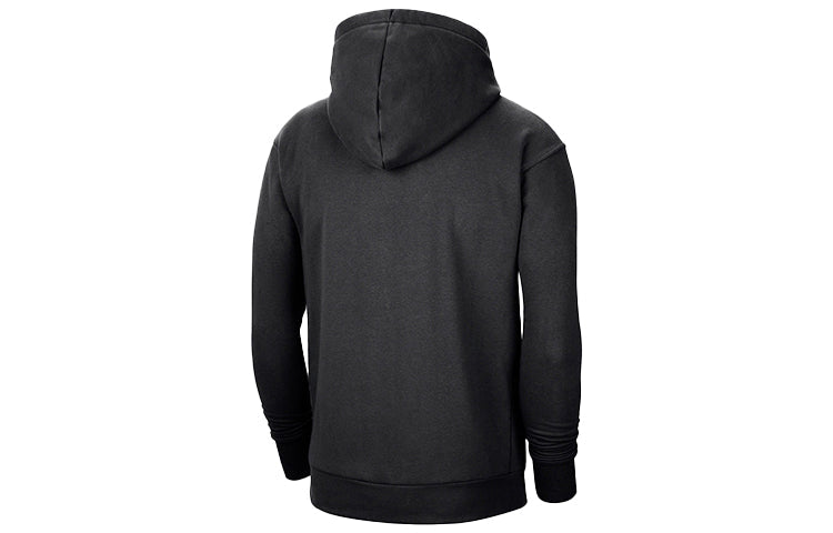 Nike Ce Logo Nba Sports Printing Los Angeles Clippers hooded Pullover Fleece Black DC0807-010