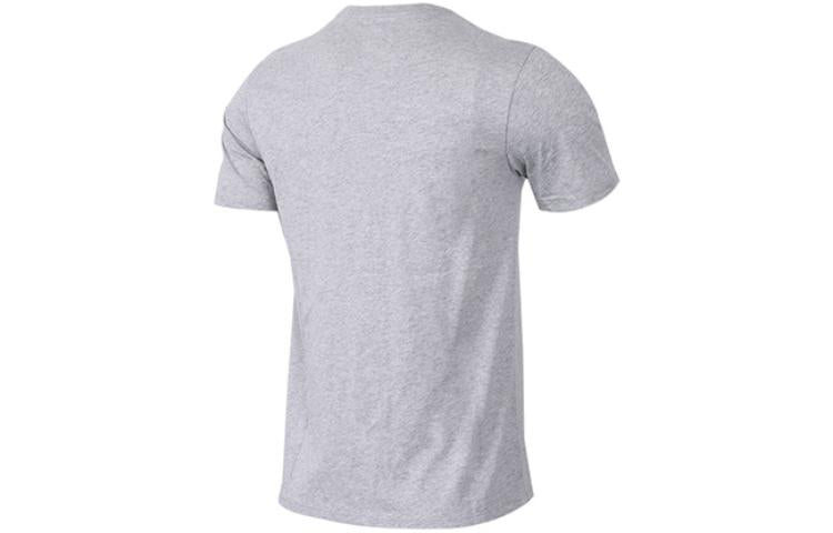Men's Nike Solid Color Cotton Round Neck Short Sleeve Gray T-Shirt AJ1159-063