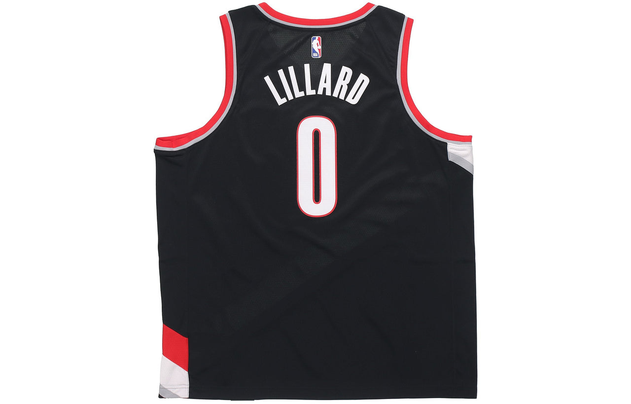 Nike NBA Damian Lillard Icon Edition Swingman Jersey 'Red Black' 864505-010