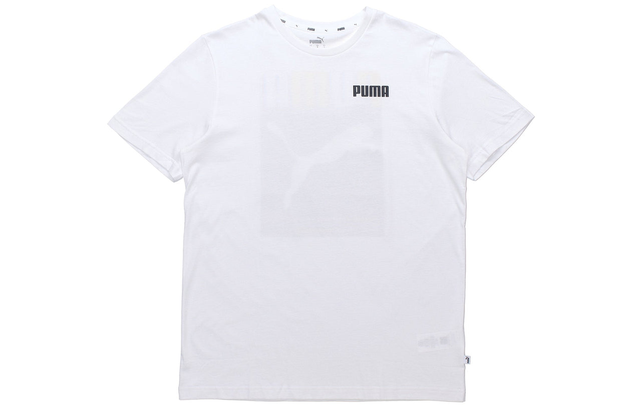 PUMA Celebration Graphic Logo Short Sleeve TEE White 586040-02