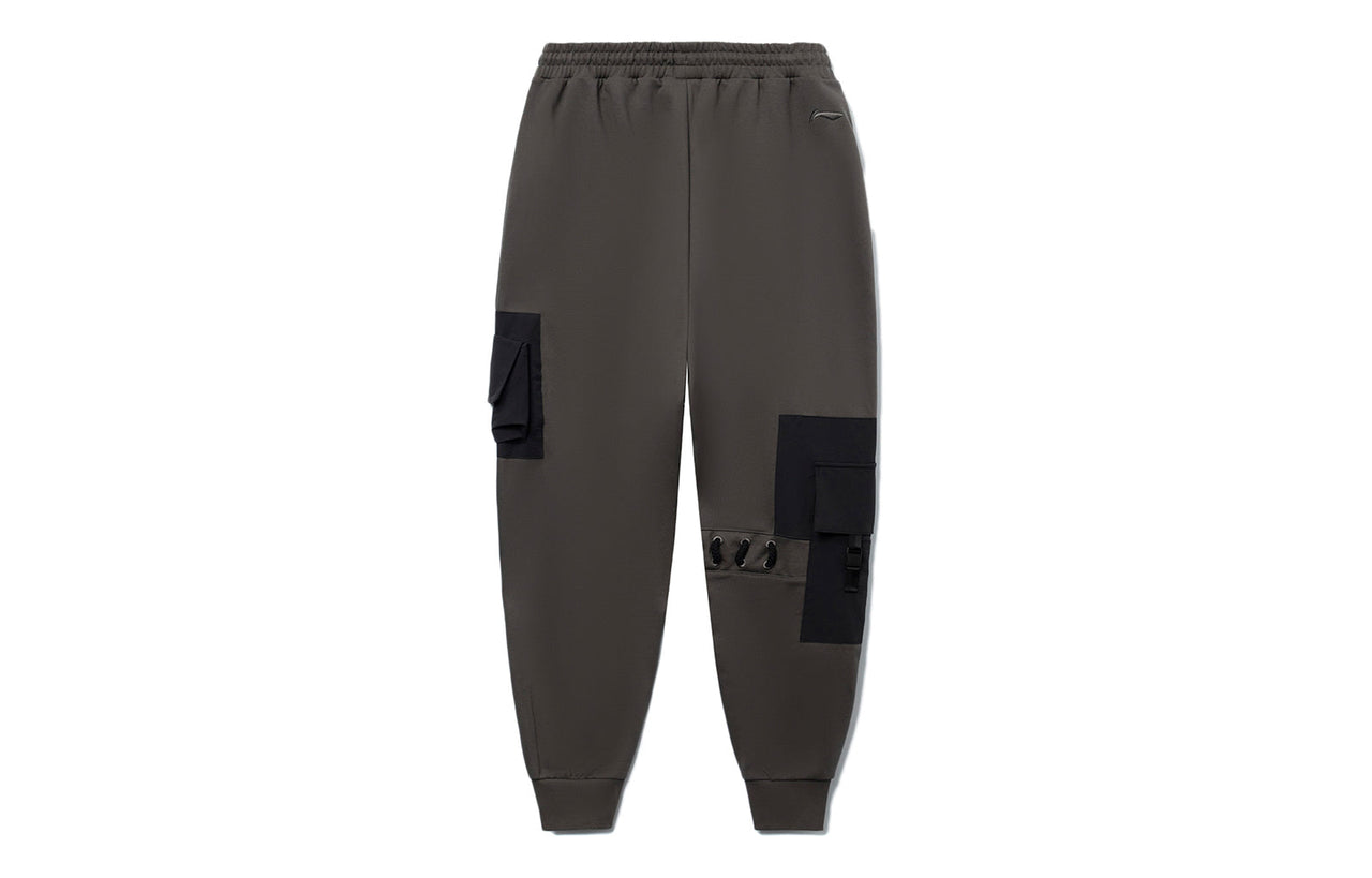 Li-Ning Counterflow Graphic Pocket Joggers Sweatpants 'Dark Grey' AKLRF39-4