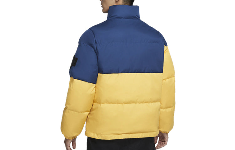 Nike Premium Stay Warm Colorblock Woven Casual Stand Collar Yellow CK6779-761