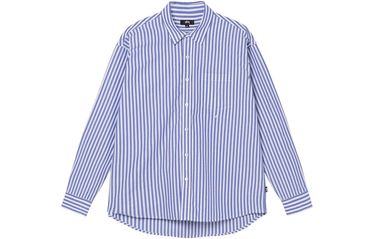 Stussy Classic Poplin Shirt 'Purple' 1110248