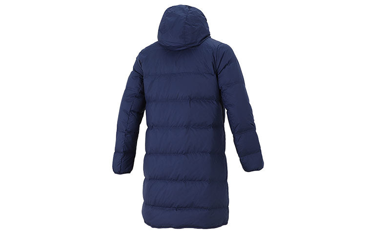 Nike Logo mid-length Sports hooded down Jacket Navy Blue DD6789-410