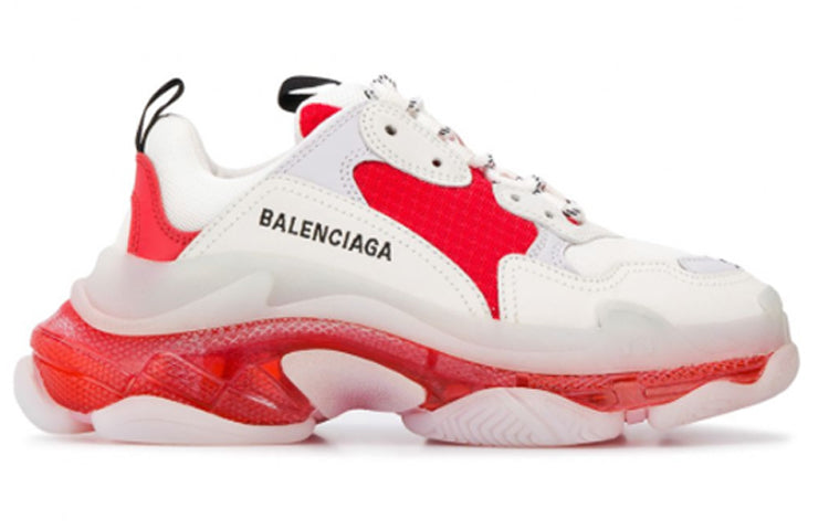 (WMNS) Balenciaga Triple S 'Clear Sole - Red' 544351W09OH6506